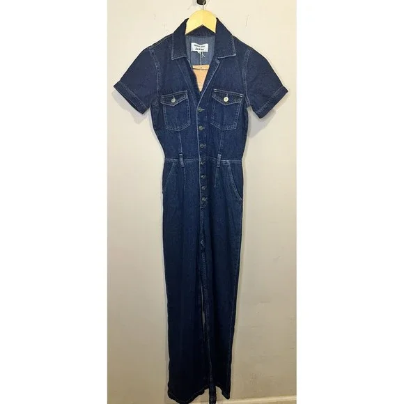 Reformation Blue Denim Jumpsuit - Picture 4 of 11